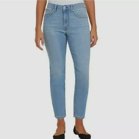 NEW Ella Moss High Rise Jeans Slim Straight Ankle 10/30 Light Wash Denim NWT - Picture 7 of 9